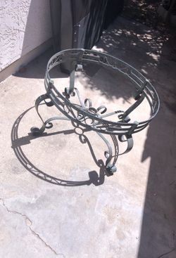 Fancy glass table.