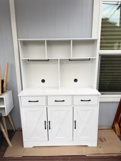 **FREE**Kitchen Hutch Cabinet Storage