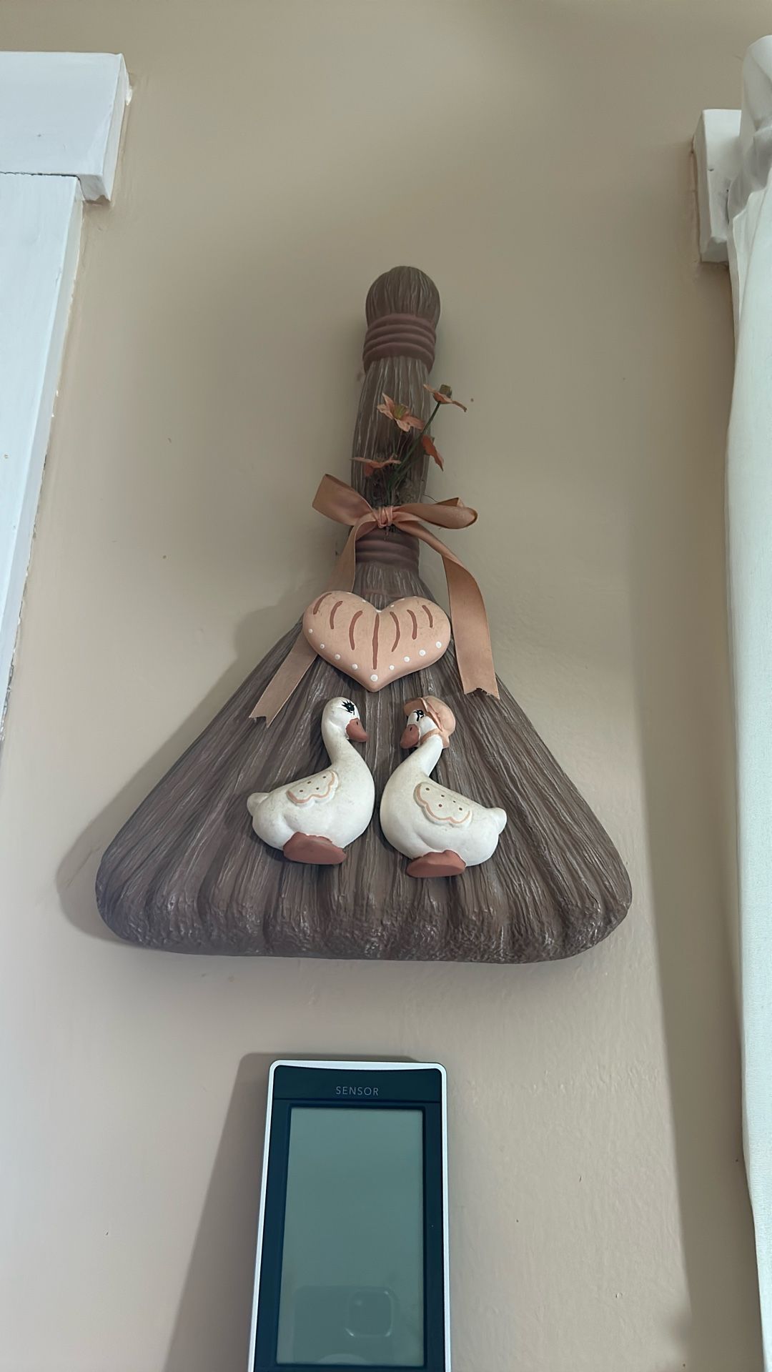 Farmhouse ceramic broom