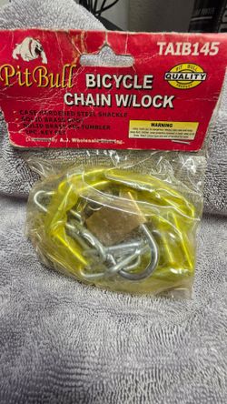 Retro bicycle lock with chain