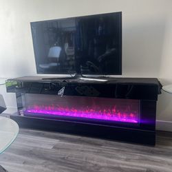 Originally $1200 COLORED FIREPLACE ! One crack on the side ! Not visible from front