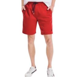 NWOT- NAUTICA RED FLEECE SHORTS WITH DRAWSTING SIZE -S