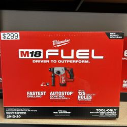 Milwaukee M18 Fuel 1” SDS Plus Rotary Hammer