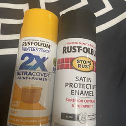 Spray Cans Black & Yellow 