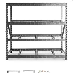 GLADIATOR  77" WIDE HEAVY DUTY RACK WITH FOUR 24" DEEP SHELVES