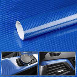 7D Carbon Fiber Vinyl Wrap Roll (Blue)