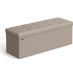New in Box – SONGMICS Folding Storage Ottoman Bench – FREE (Cap Hill)