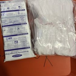 breast pads and milk pouches