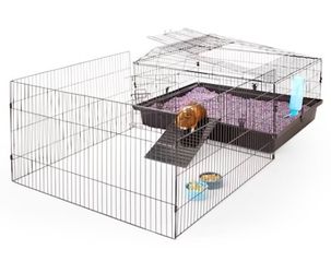 EveryYay Small Animal Cage with Play Yard