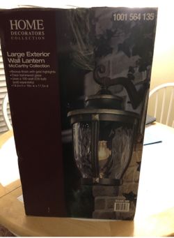 Large exterior wall lantern