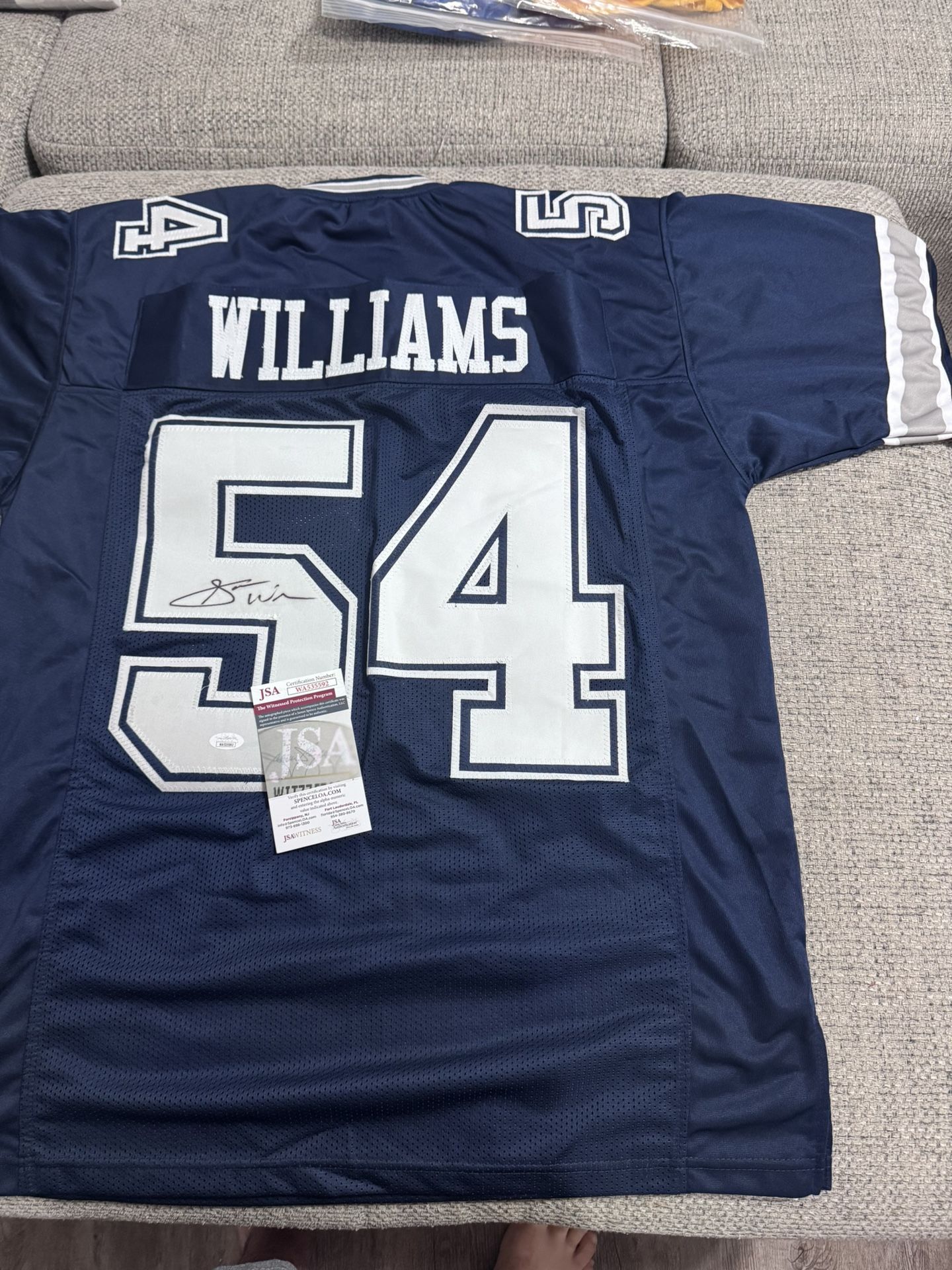 Sam Williams Signed Autograph Custom Jersey - JSA Coa - Dallas Cowboys