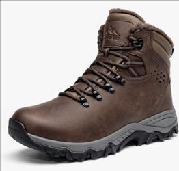 NORTIV 8 Men's Hiking Winter Insulated Snow Boots-Size 12