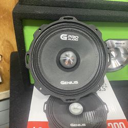 New 6.5” Genius Audio Slim Bullet Midrange Loud Speaker $35 Each 