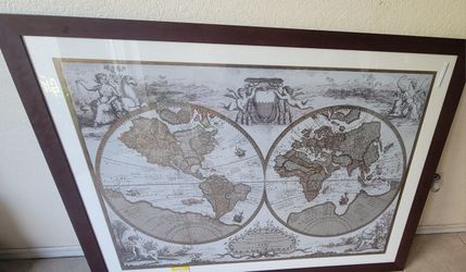 Nicholas F. Rizzo Vintage world map