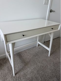 Desk white west elm