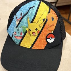 Pokemon Multicharacter Youth Baseball Hat