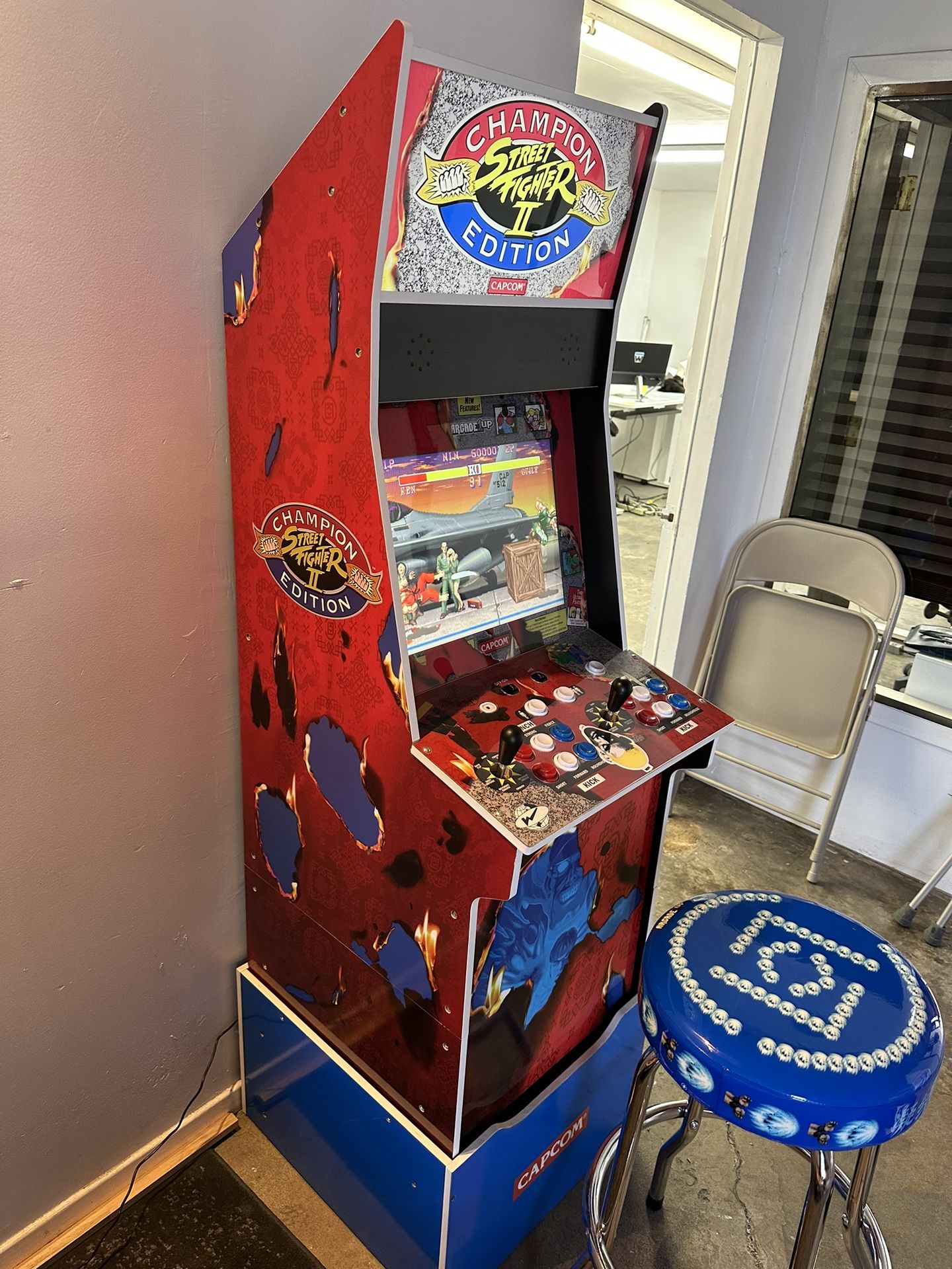 🔥Arcade 1UP x CLOT Street Fighter II Big Blue Brand New