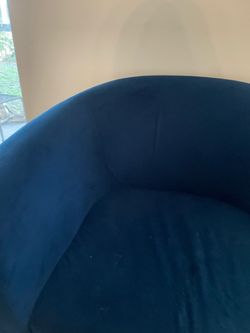 Velour fabric barrel seat
