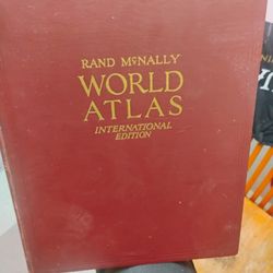 Antique World Atlas Large Book 1929