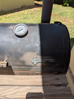 New Braunfels offset smoker.