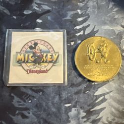 Disneyland 60 Years Mickey Mouse Numbered Commemorative Coin  Rare