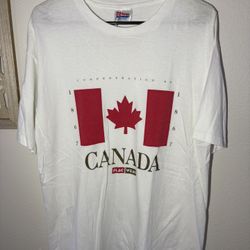 Vintage  Canada flag single stitch shirt Sz Large