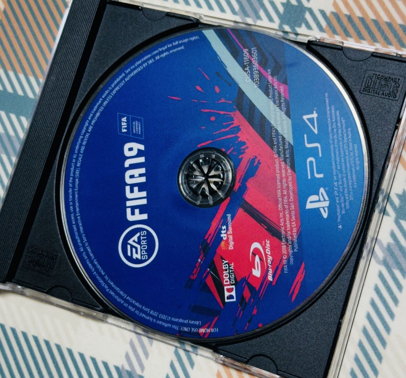FIFA 19 PS4 Sony PlayStation 4 - Disc Only Tested/Works Fast Shipping
