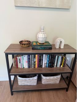 Wooden bookshelf