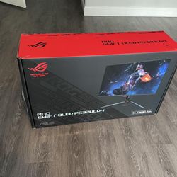ASUS ROG Swift 32” 4K OLED Gaming Monitor (PG32UCDM) - UHD (3840 x 2160), QD-OLED, 240Hz, 0.03ms