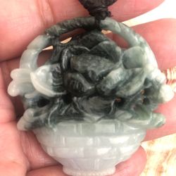 Gorgeous carved jade pendant