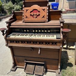 1890s John Bridges King Cross London Piano Organ 