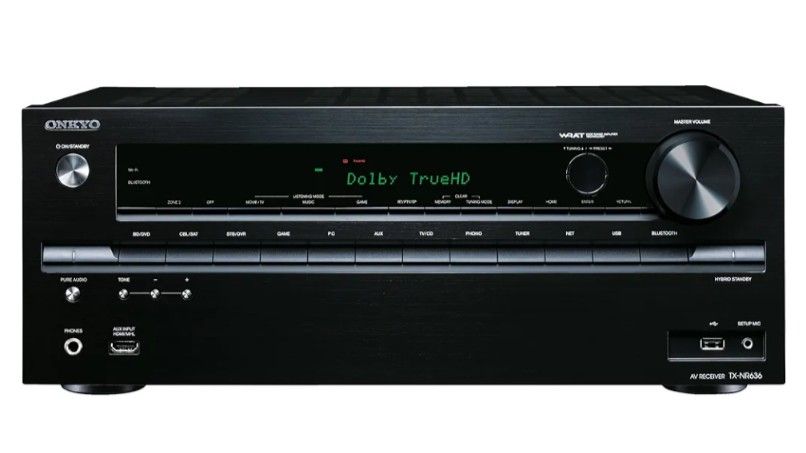 Onkyo TX-NR636 7.2-Ch Dolby Atmos A/V Receiver w remote, Wifi, Bluetooth, Spotify Connect