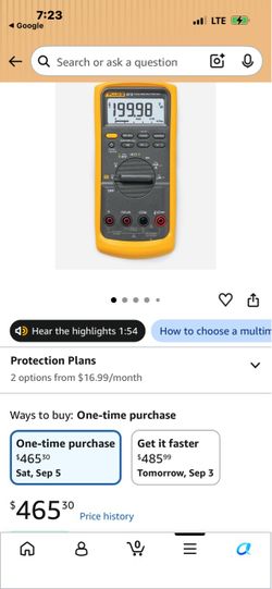 Fluke 87 true RMS multimeter brand new