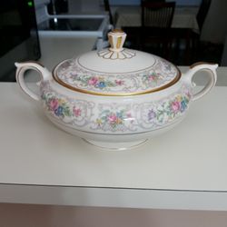 Vintage Covered Serving Bowl