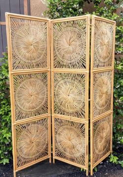 Rattan Room Divider