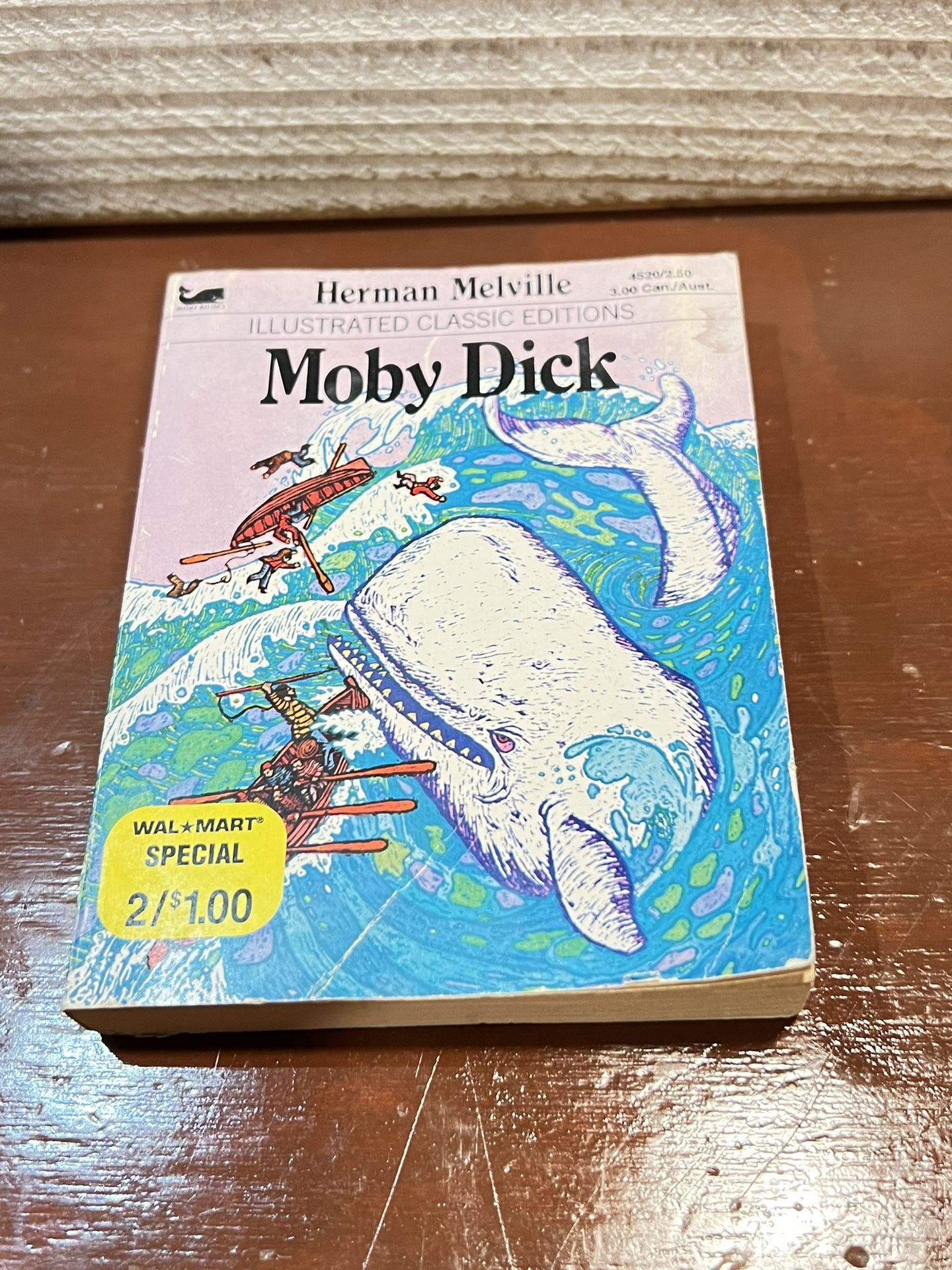 Books Moby dick 1979 ILLUSTRATED CLASSICS WALKMAN PUBLISHING MOBY DICK HERMAN MELVILLE