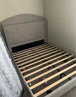 Upholstered Bed Frame with Headboard
