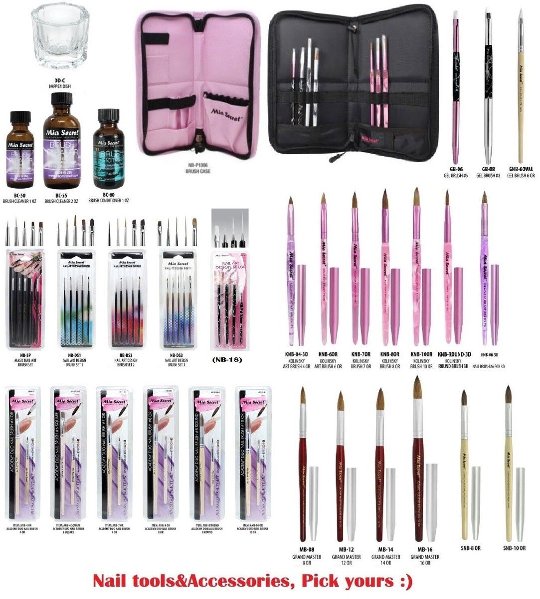 Mia Secret Nail Brushes