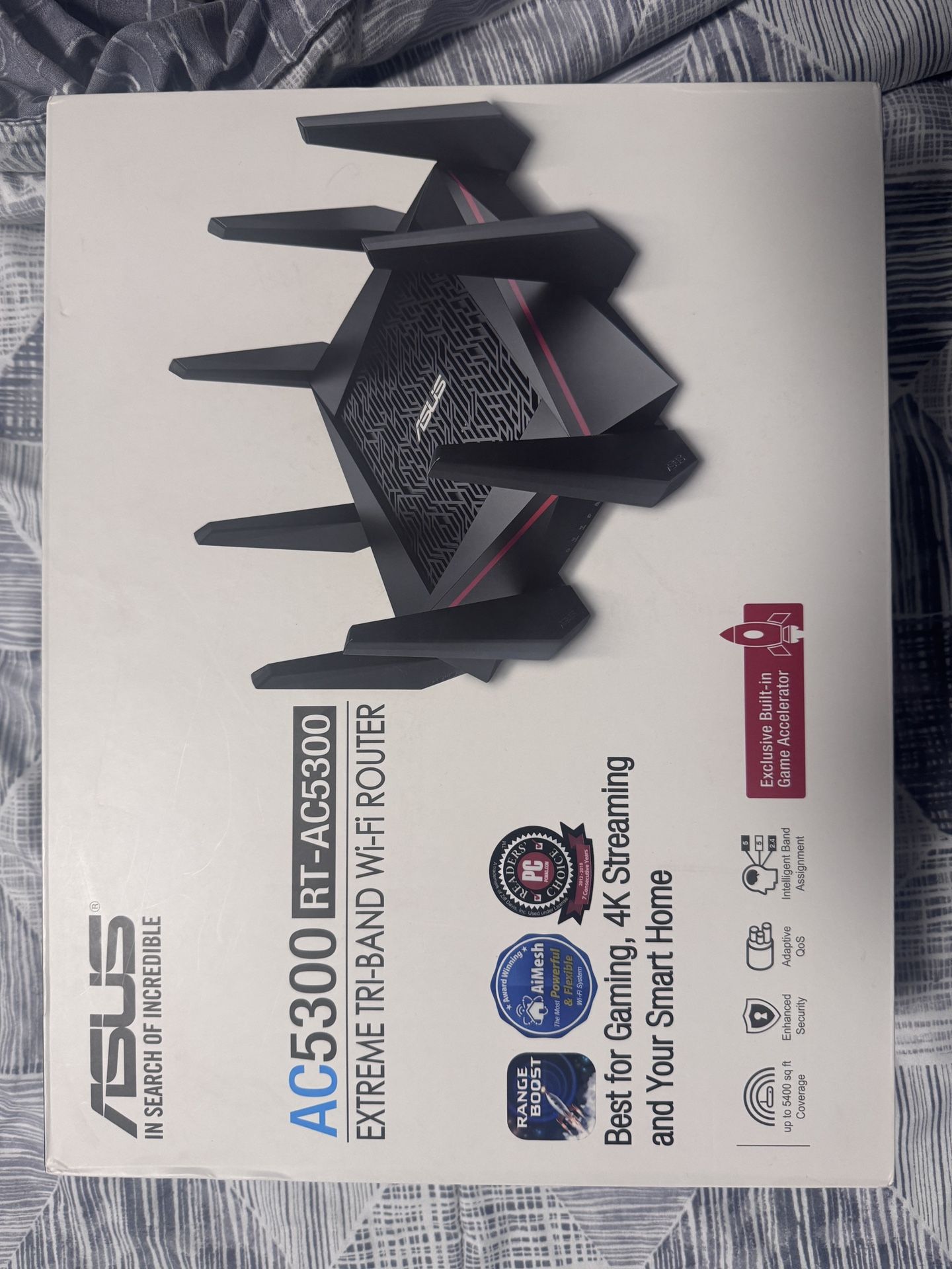 ASUS WiFi Gaming Router (RT-AC5300) - Tri-Band Gigabit Wireless Internet Router