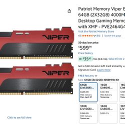PATRIOT RAM 64GB DDR4