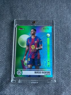 Topps 2026 Finest UEFA Champions League Marcus Rashford FC Barcelona - Green /75
