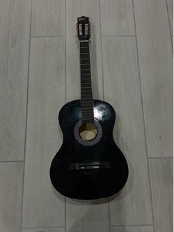 BC black classical guitar