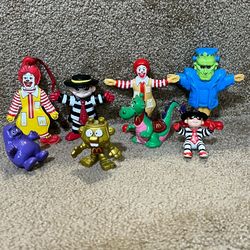 McDonald’s lot of 8 pvc figure Ronald Grimace Hamburglar Dragon Robot Halloween