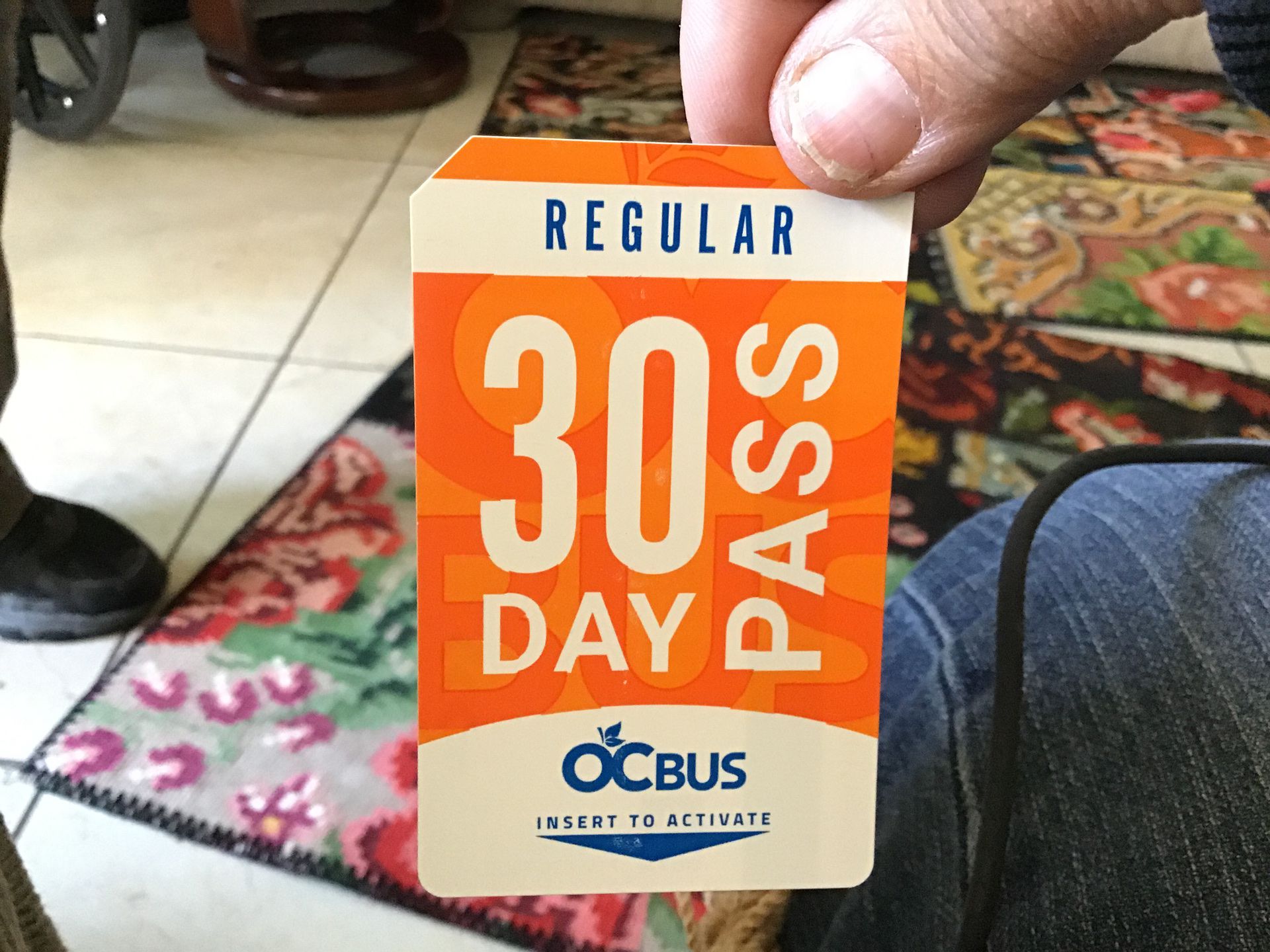 30 Day Regular OC Bus pass