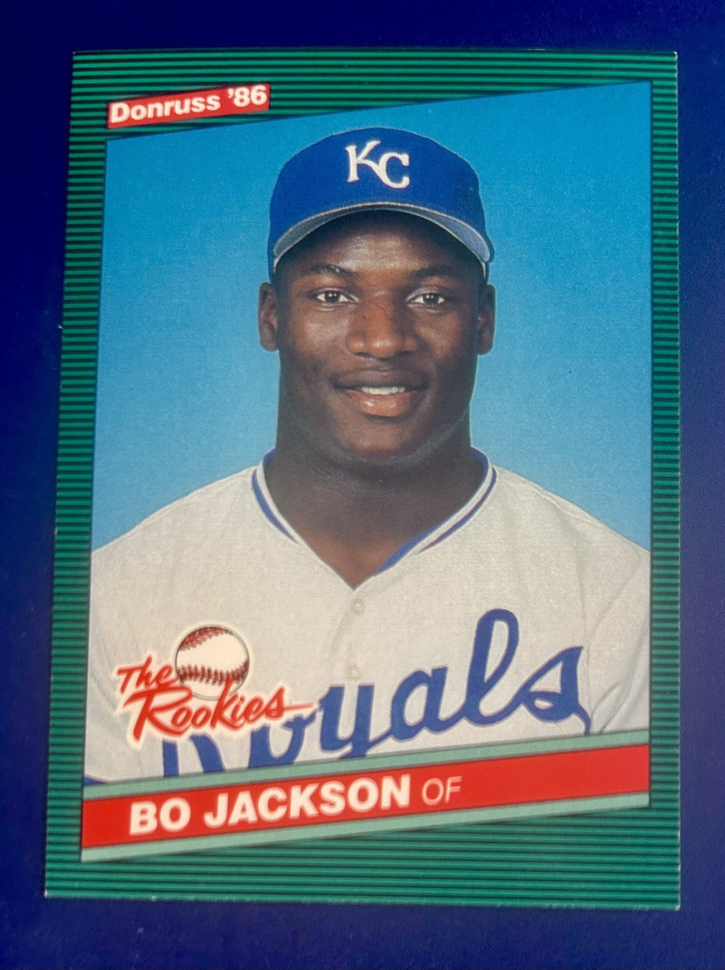 1986 Donruss Bo Jackson Rookie Baseball Card