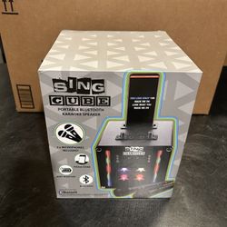 Sing Cube Bluetooth Karaoke Speaker – New in Box – $25 OBO or 2 for $40