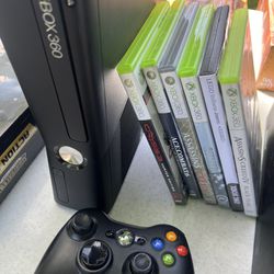 Xbox 360 With 6 Games