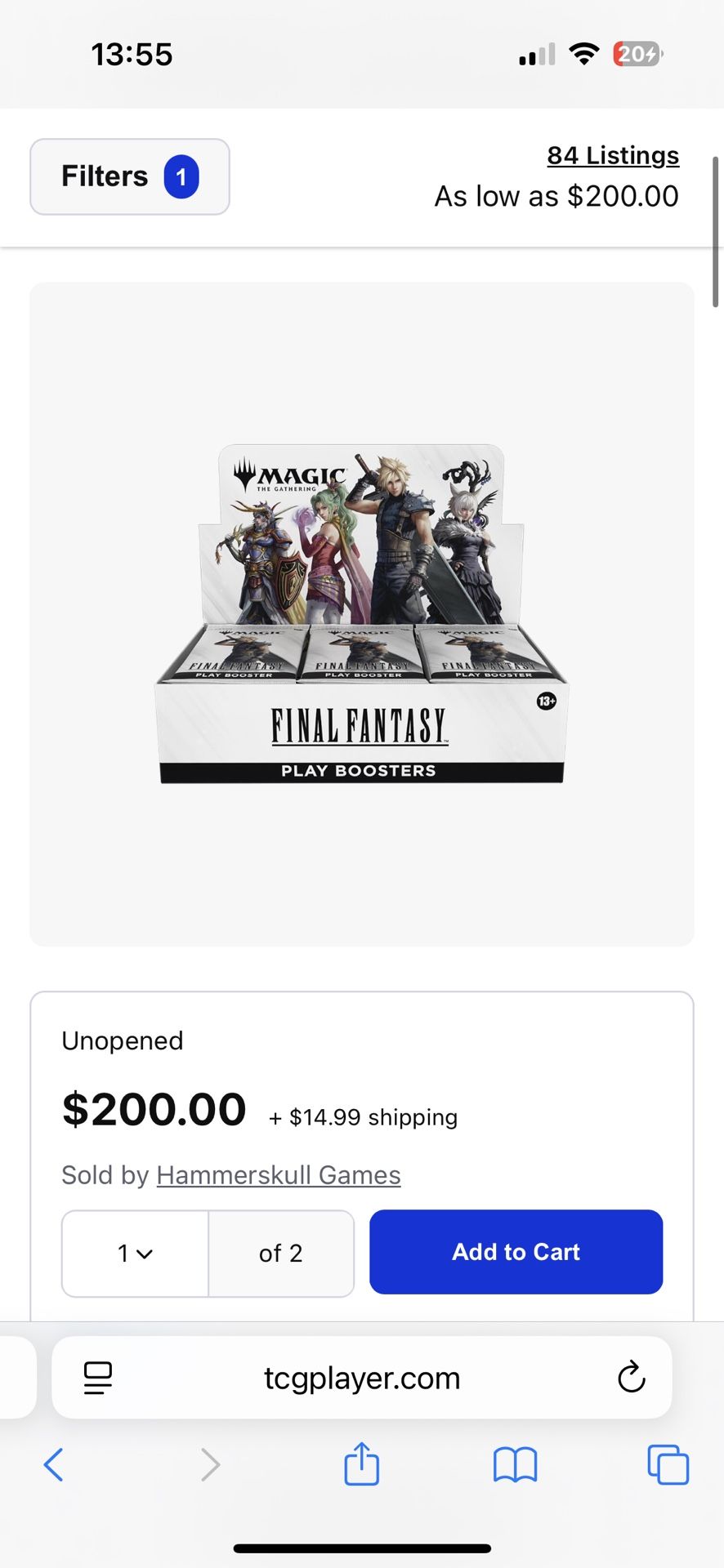 Final Fantasy Play Booster Packs