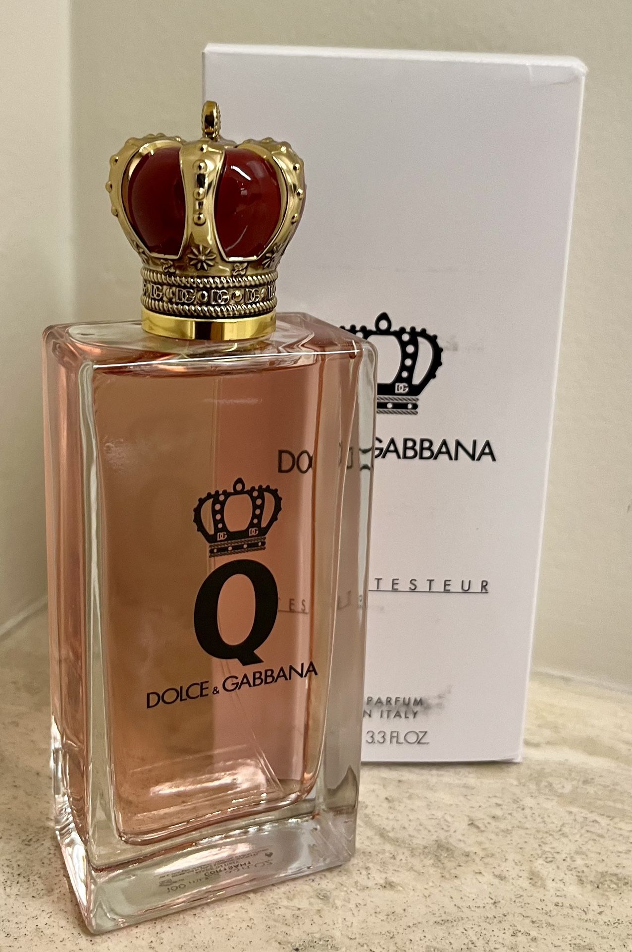 Dolce@Gabbana Q Queen For Women Tester Eau De Parfum 3.3 Fl. Oz. 100 Ml. Spray Bottle