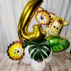 Safari Balloons Birthday 